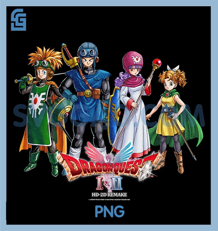 Dragon Quest I & II HD-2D PNG, Remake Heroes Art PNG – SVGGAO