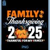 Family Thanksgiving 2025 PNG, Thanksgiving Crew Matching Fall PNG