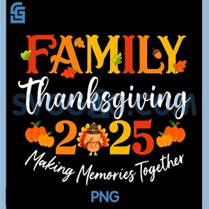 Family Thanksgiving 2025 PNG, Thanksgiving Crew Turkey Matching PNG