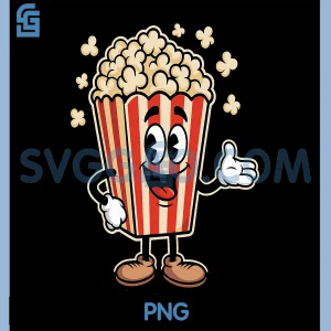 Funny Popcorn Bag Movie PNG, Film Theater Family Cinema PNG