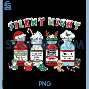 Funny Xmas Propofol Silent Night PNG, ICU Nurses Merry Christmas PNG