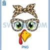 Thanksgiving Outfit PNG, Turkey Leopard PNG