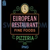 The European Vintage PNG, Boston Retro Italian Pizzeria PNG 2 The European Vintage PNG, Boston Retro Italian Pizzeria PNG