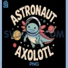 Astronaut Axolotl Cosmic PNG, Space-Explorer for Animal Lovers PNG