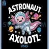 Astronaut Axolotl Cosmic PNG, Space-Explorer for Animal Lovers PNG