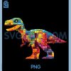 Building Bricks T Rex Dinosaur PNG, Retro Gaming Family Matching PNG 2 Building Bricks T Rex Dinosaur PNG, Retro Gaming Family Matching PNG
