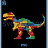 Building Bricks T Rex Dinosaur PNG, Retro Gaming Family Matching PNG 2 Building Bricks T Rex Dinosaur PNG, Retro Gaming Family Matching PNG