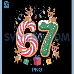 Christmas 67 Funny Xmas PNG, Six Seven Ugly 6-7 PNG