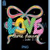 Coquette Bow Love Came Down PNG, Christian Christmas Baby Jesus PNG