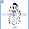 Christmas Ghost with Gift SVG, Cute Kawaii Holiday Ghost Clipart SVG 2 Christmas Ghost with Gift SVG, Cute Kawaii Holiday Ghost Clipart SVG