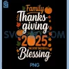 Family Thanksgiving 2025 PNG, Thanksgiving Crew Matching Fall PNG