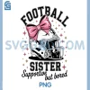 Football Sister Supportive But Bored PNG, Cute Helmet Football PNG
