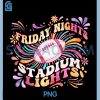 Football Friday Nights PNG, Stadium Lights Retro Groovy PNG
