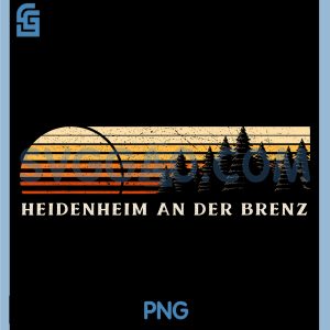 Heidenheim an der Brenz PNG, Germany Evergreen Vintage Sunset PNG