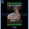 I Am Pleasant PNG, Funny Christmas Quote Vintage Knit PNG 1 I Am Pleasant PNG, Funny Christmas Quote Vintage Knit PNG