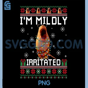 I'm Mildly Irritated PNG, Marcus The Worm PNG, Christmas Funny Meme PNG