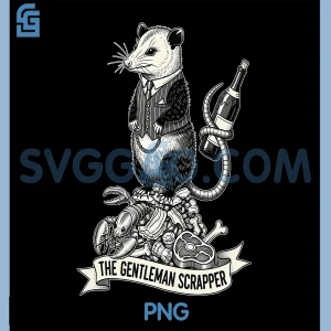 The Gentleman Scrapper PNG, Funny Opossum Meme PNG