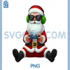 Video Game Santa Claus PNG, Christmas Gamer Gaming PNG