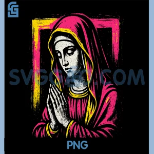 Virgin Mary Vintage PNG, Graphic Christian Faith PNG