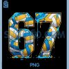 Volleyball 67 Six Seven PNG, Sport Funny Gen Alpha Z Meme Drip PNG