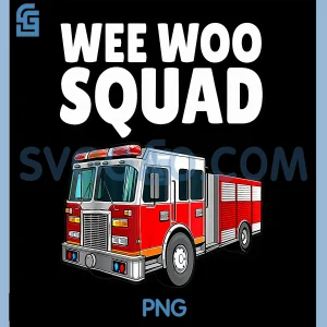 Wee Woo Squad PNG, Firefighter Art Fire Truck Fireman PNG