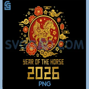 Year of The Horse Chinese PNG, New Year 2026 Zodiac Horse PNG