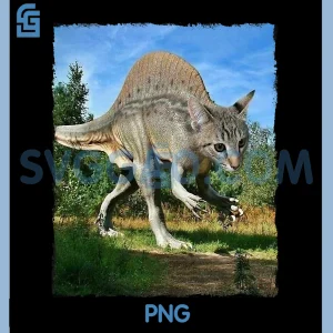 Catosaurus Funny Cat PNG, Meme Dinosaur Lover PNG
