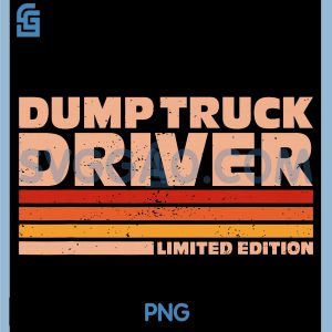 Dump Truck PNG, Driver Retro Sunrise PNG