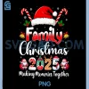 Family Crew Christmas Squad 2025 PNG, Funny Xmas Matching PNG