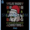 Feline Navidad Christmas PNG, Funny Cat Lover Ugly PNG 2 Feline Navidad Christmas PNG, Funny Cat Lover Ugly PNG