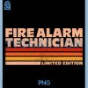 Fire Alarm Technician PNG, Retro Sunrise PNG