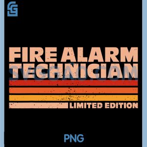 Fire Alarm Technician PNG, Retro Sunrise PNG