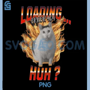 Funny Cat Error 404 Meme Graphic PNG, Huh Cat Internet Humor PNG