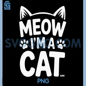 Funny Cat Lover PNG, I'm A Cat Connection PNG