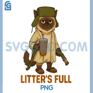 Funny Cat Lovers Christmas PNG, Litter’s Full Xmas PNG