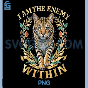 Funny I Am The Enemy Within PNG, Animal PNG