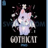 Gothic Kawaii Cat PNG, Pastel Goth Yami Kawaii PNG, Pentagram Gothicat PNG