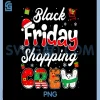 Groovy Christmas Black Shopping PNG, Funny Friday Shopping Crew PNG