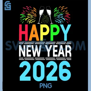Happy New Year 2026 PNG, NYE Party Funny New Years Eve 2026 PNG