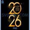 Happy New Year Party Supplies 2026 PNG, Family Matching Fireworks PNG