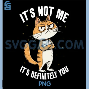Its Not Me Its Definitely You PNG, Sarcasm Humor Cat PNG