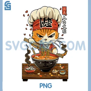 Kawaii Sushi Chef Cat PNG, Japanese Food PNG