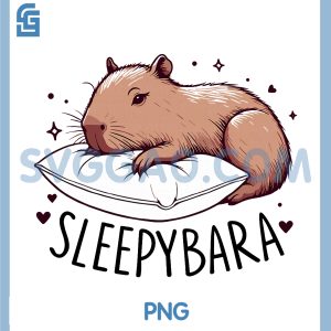 Capybara Funny PNG, Sleepybara Sleep PNG
