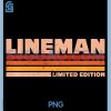 Lineman PNG, Retro Sunrise PNG