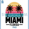 Miami Florida PNG, Retro Sunset Palm Trees Beach Vibes PNG 1 Miami Florida PNG, Retro Sunset Palm Trees Beach Vibes PNG