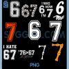 Funny 67 Six Seven Meme PNG Bundle, Couple Matching Halloween Bundle PNG