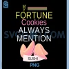 My Fortune Cookies Always Mention PNG, Sushi Retro Asian Foodie PNG