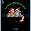 Napping Through The Snow PNG, Cute Dog Cat Christmas PNG 2 Napping Through The Snow PNG, Cute Dog Cat Christmas PNG