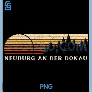 Neuburg an der Donau PNG, Germany Evergreen Vintage Sunset PNG