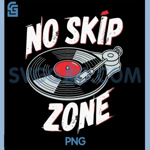 No Skip Zone PNG, Vinyl Record Player DJ PNG, Music Enthusiast PNG